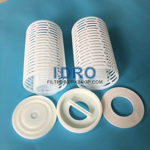 Peças plásticas para cartuchos de filtro plissados